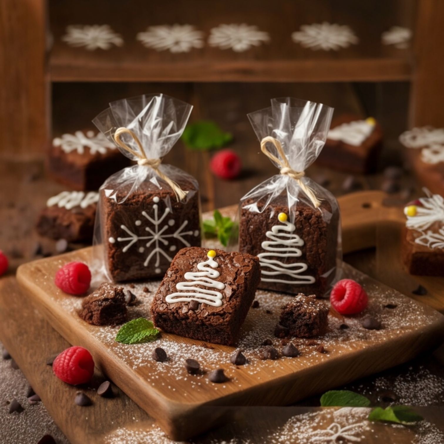 Brownie Navideño Decorado