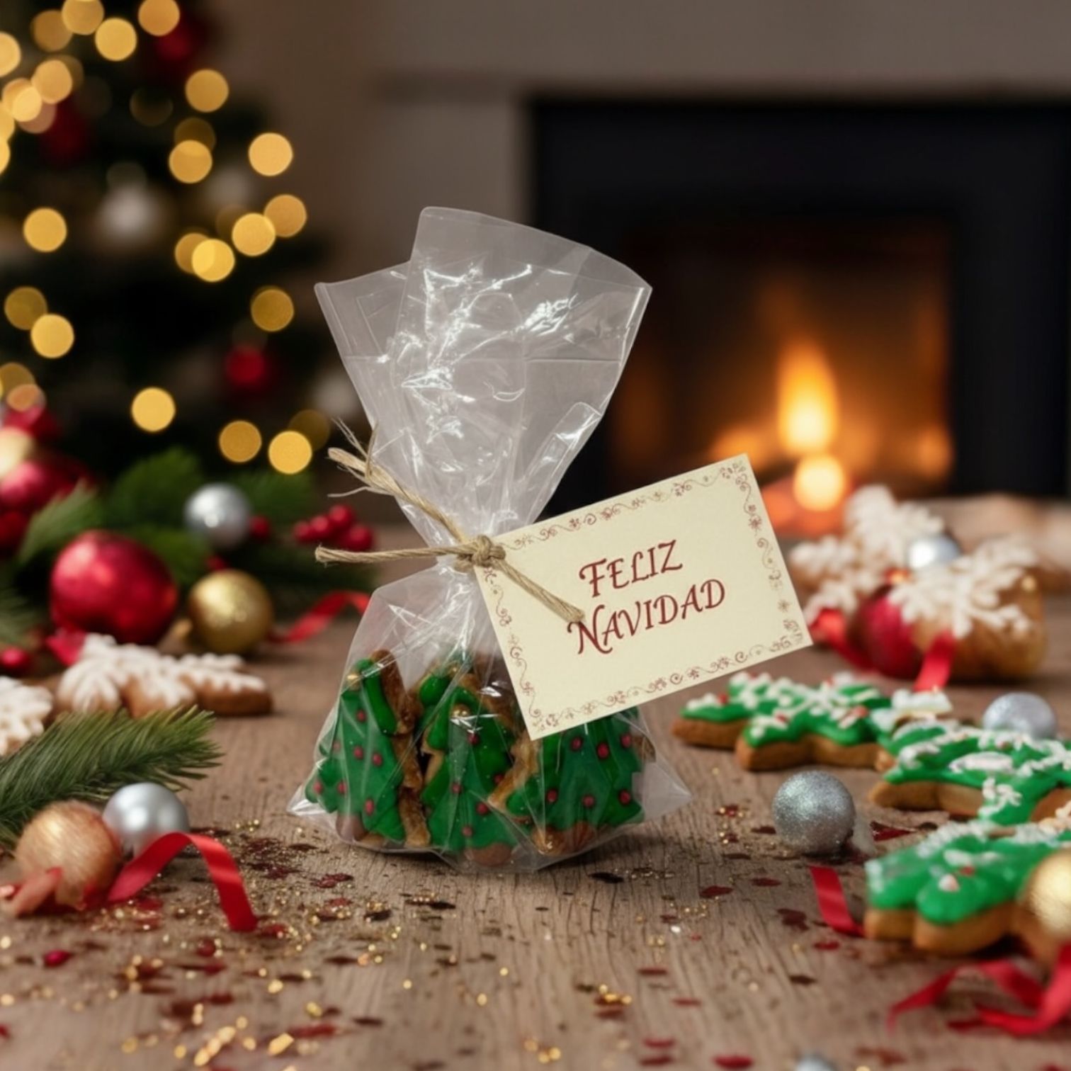 Paquete de Galletas Navideñas Decoradas